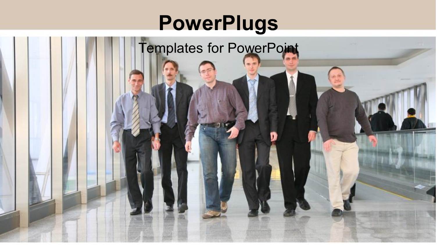 a Group of Office Workers with Clear Background