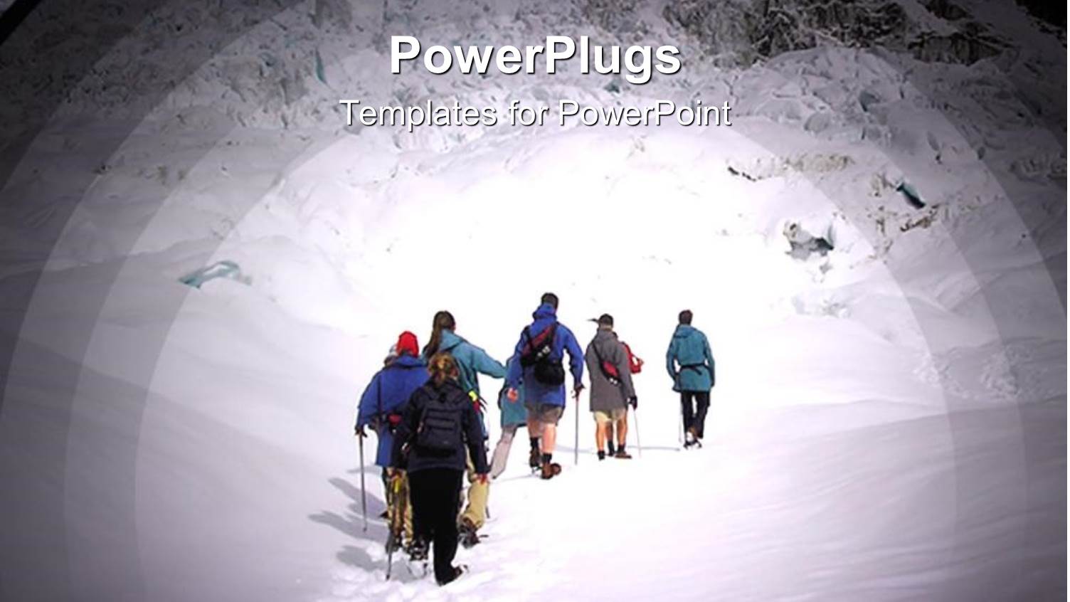 a Group of People Climbing a Mountain