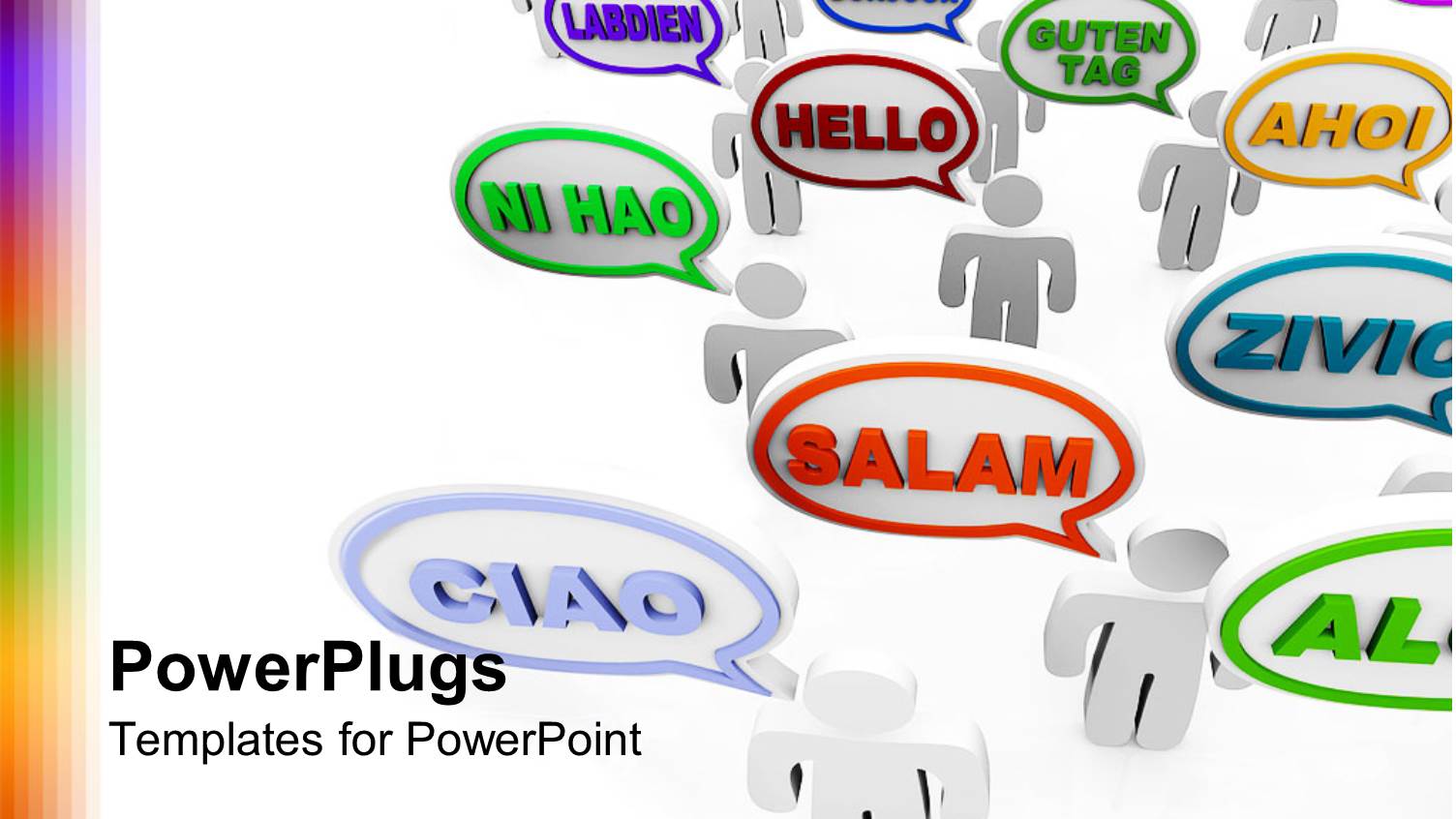 Group of People Saying Hello in Many Different Languages