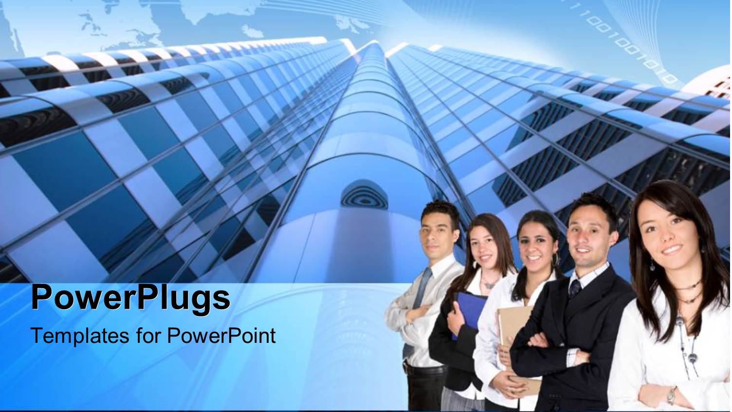 Group of Professionals in Front of High Rise Building