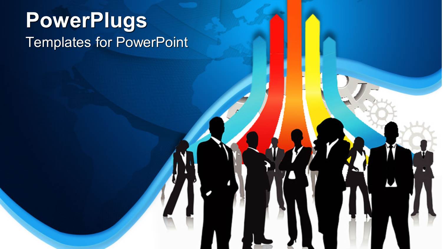 a Group of Professionals with Globe in the Background