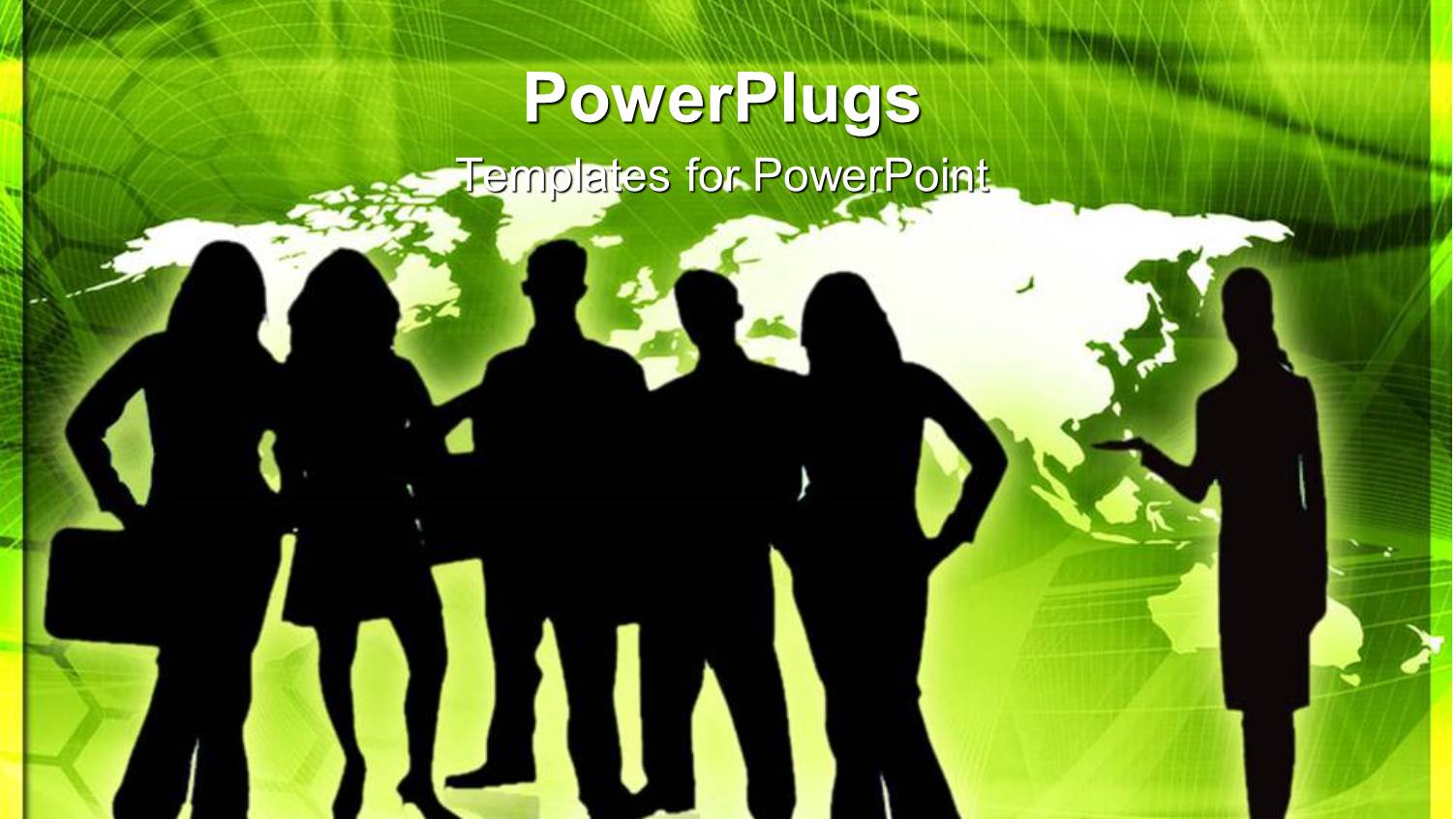 a Group of Professionals with Map of the Earth in Background