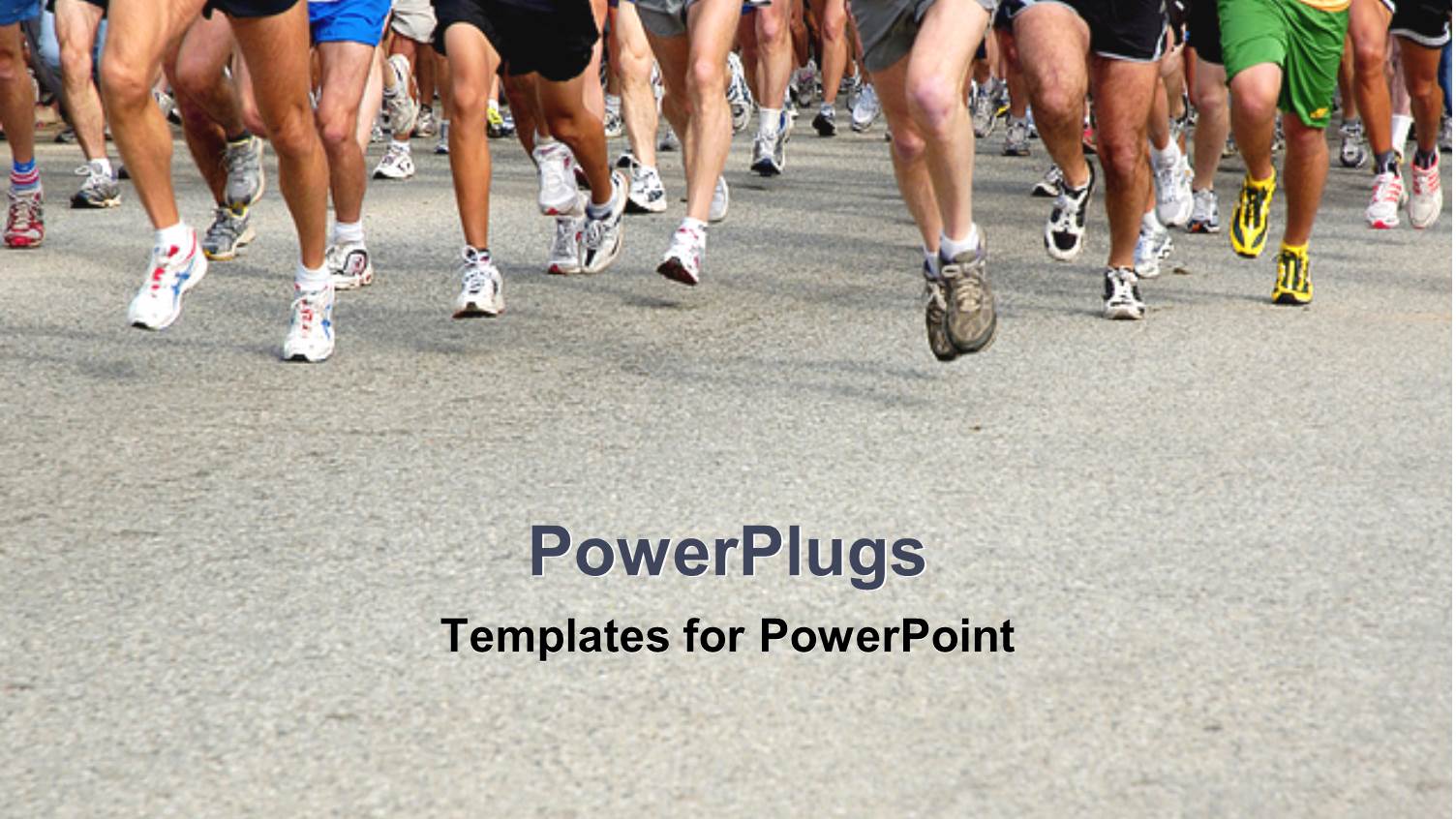 Group of Runners at Running Competition, Feet of Running People in Contest