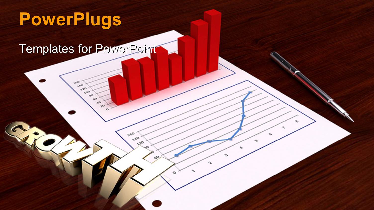 a Financial Report with a Growrh Graph