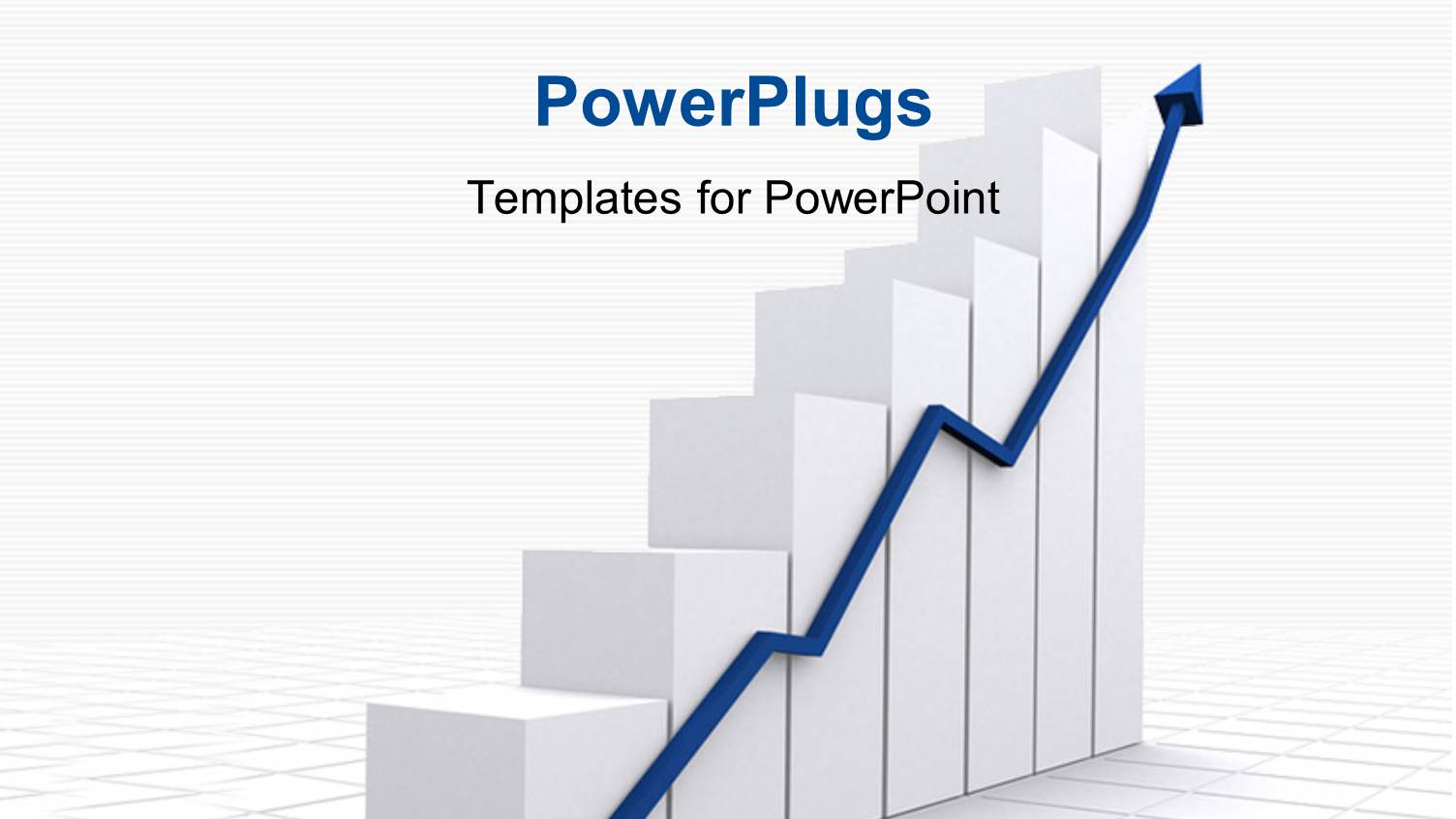 a Growth Chart with a Growth Arrow and Place for Text