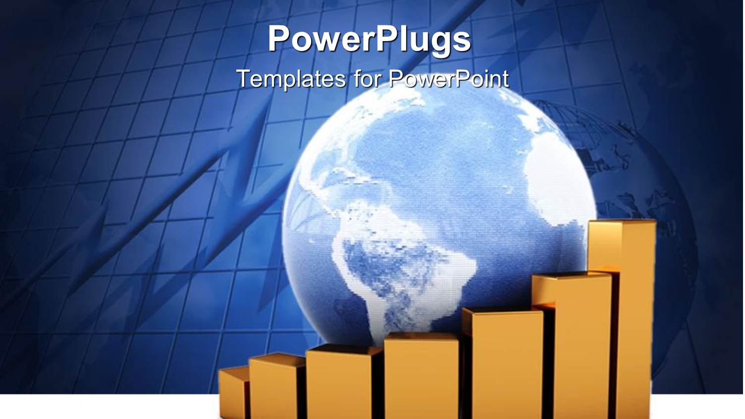 a Growth Table with a Globe and its Reflection in the Background