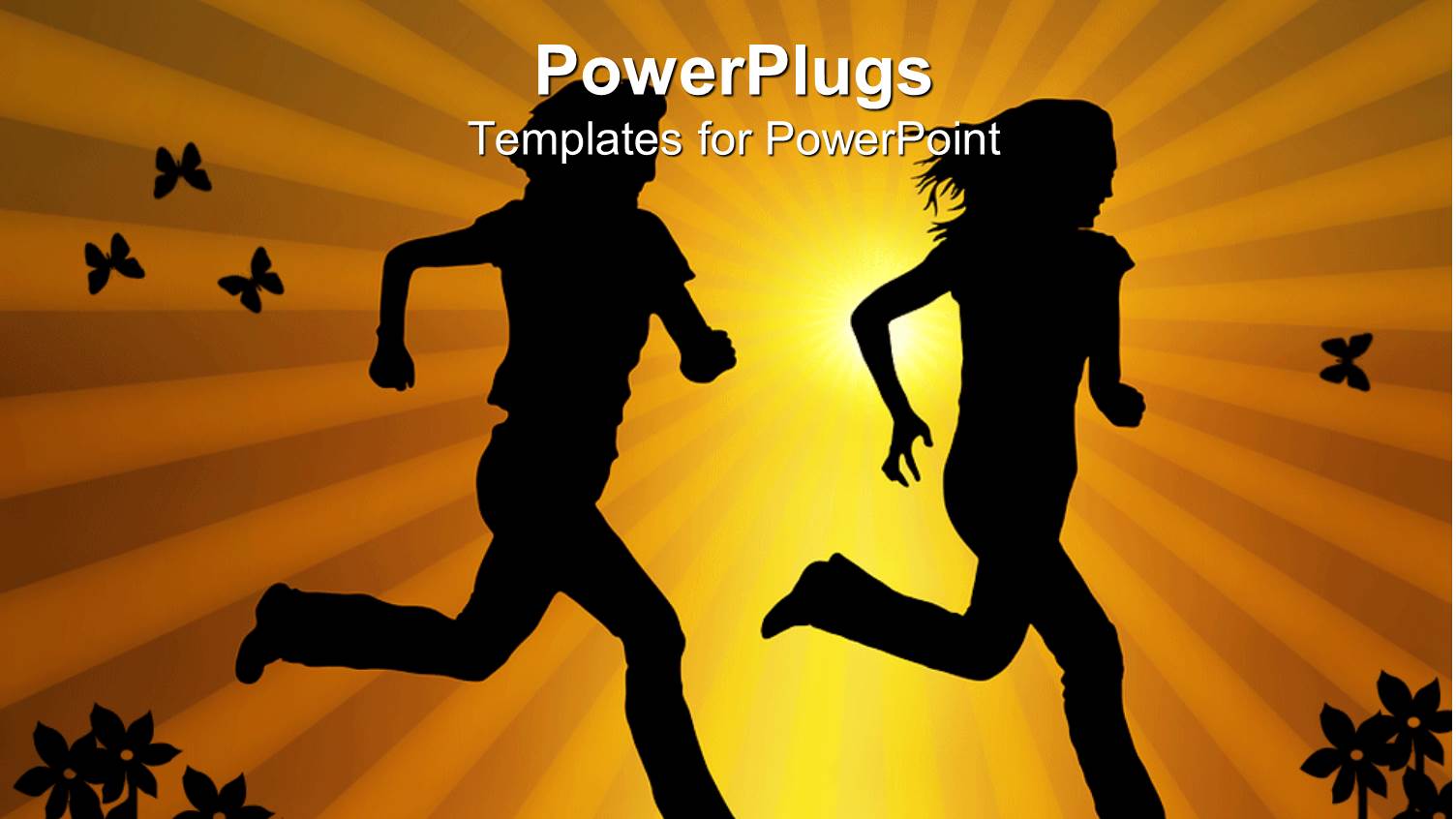 a Guy and a Girl Running Together