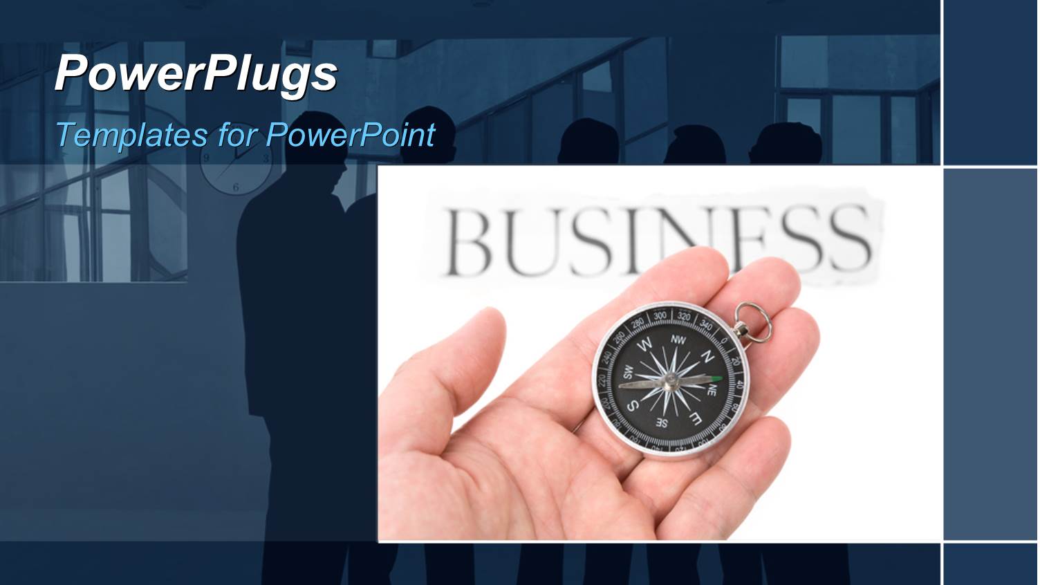 a Hand with a Clock and Professionals in the Background