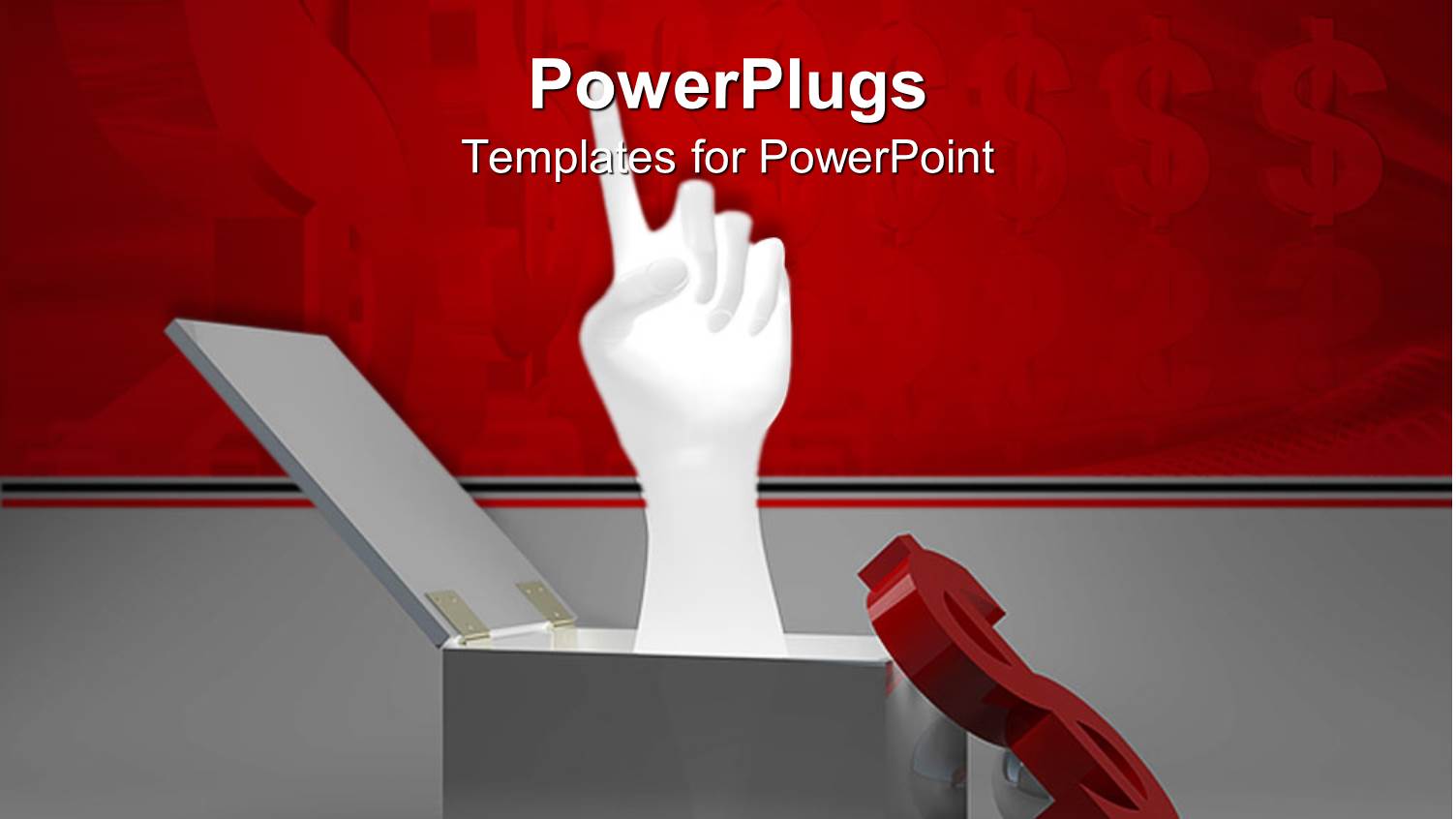 a Hand Coming Out of the Box Showing the New Ideas with Dollar Sign