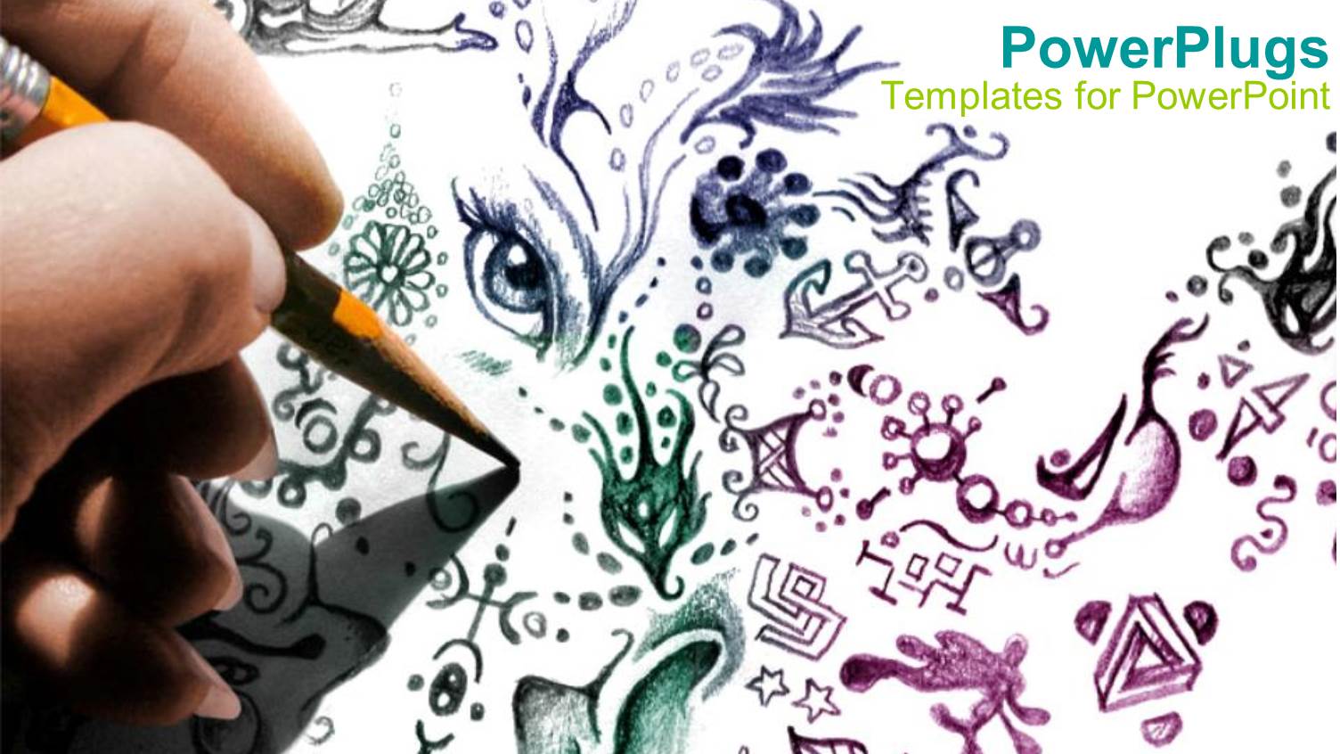 Hand Drawn Doodles on White Paper