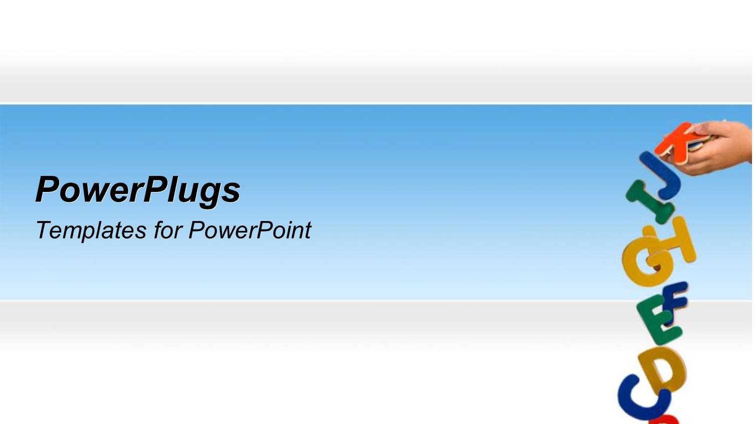 Hand Dropping Colored Letters on Blue and White Surface