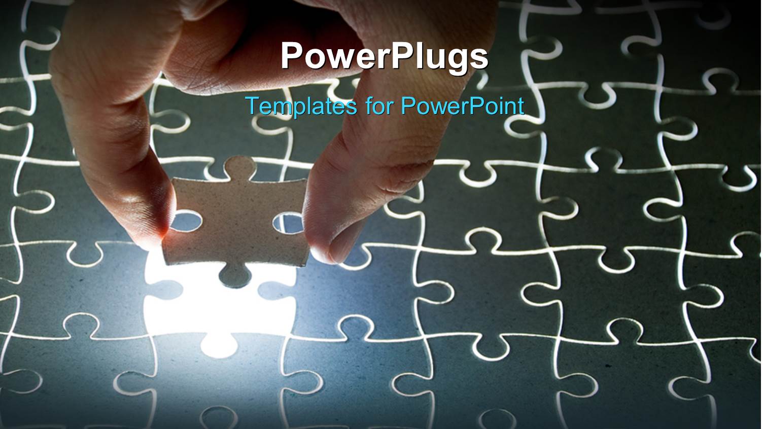 Hand Fitting Missing Puzzle Piece in Jigsaw Puzzle