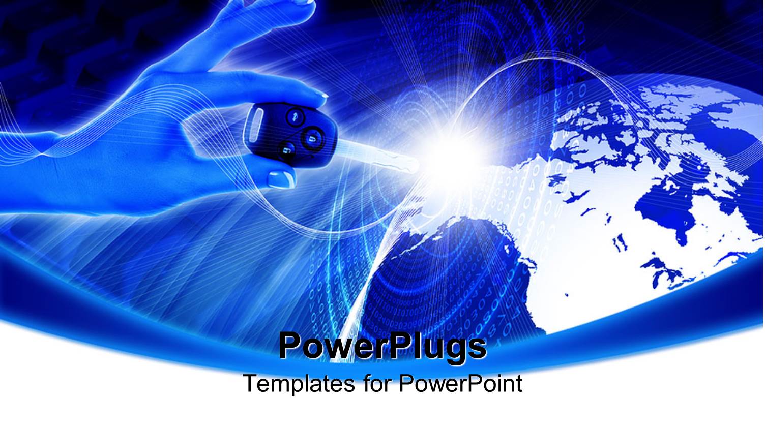 a Hand Holding a Key to an Earth Globe