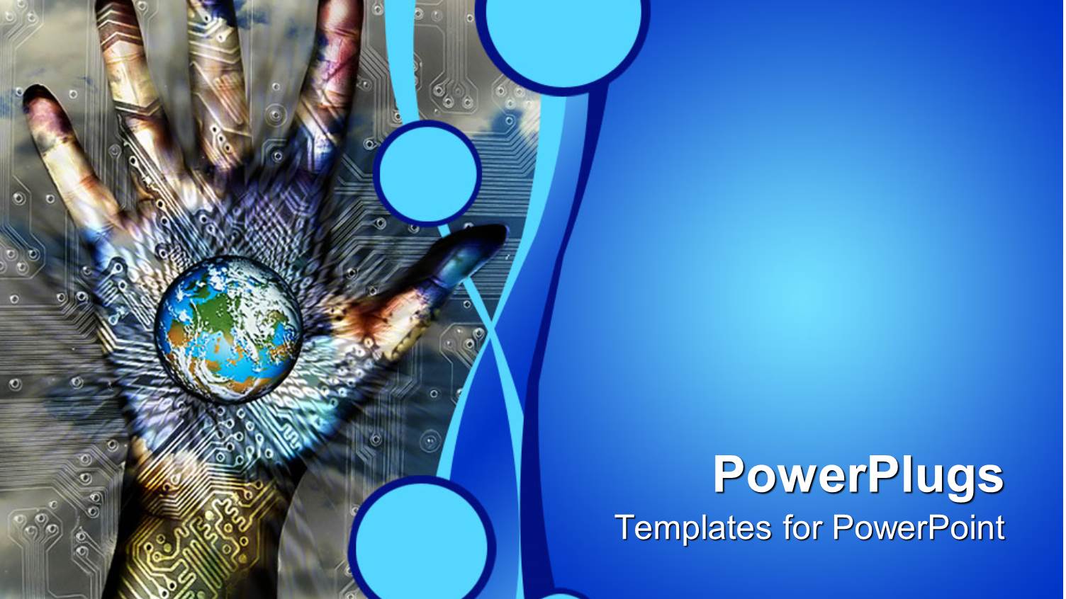 Hand Painted with a Graphics and a small Earth Globe