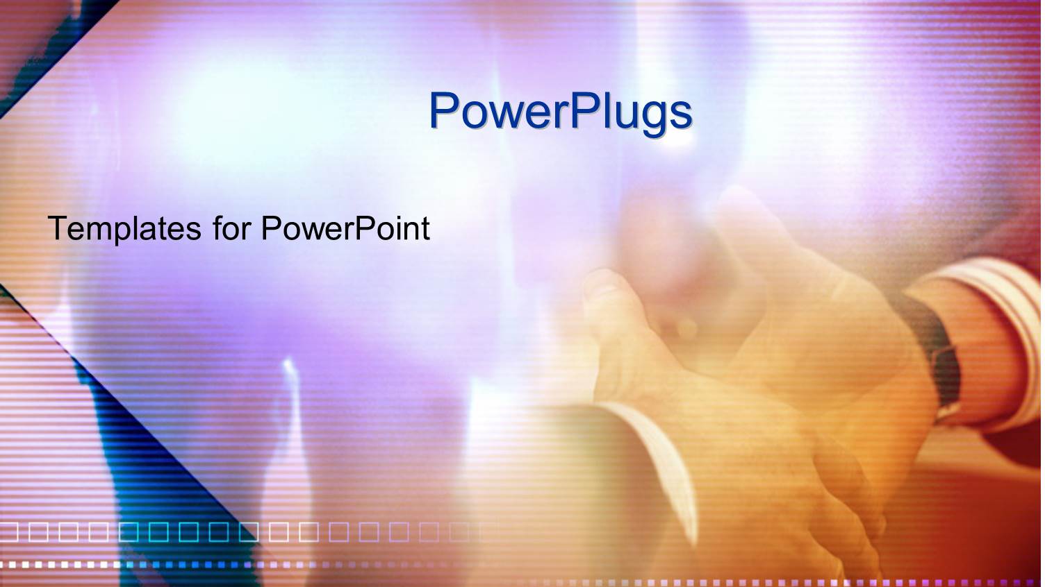 a Hand Shake with Colorful Background and Place for Text