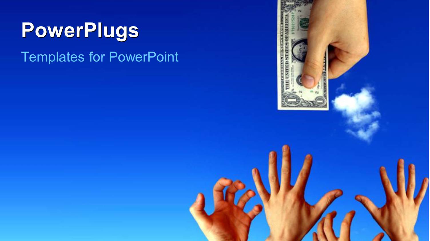 a Hand Stretching Out a Dollar Bill to People