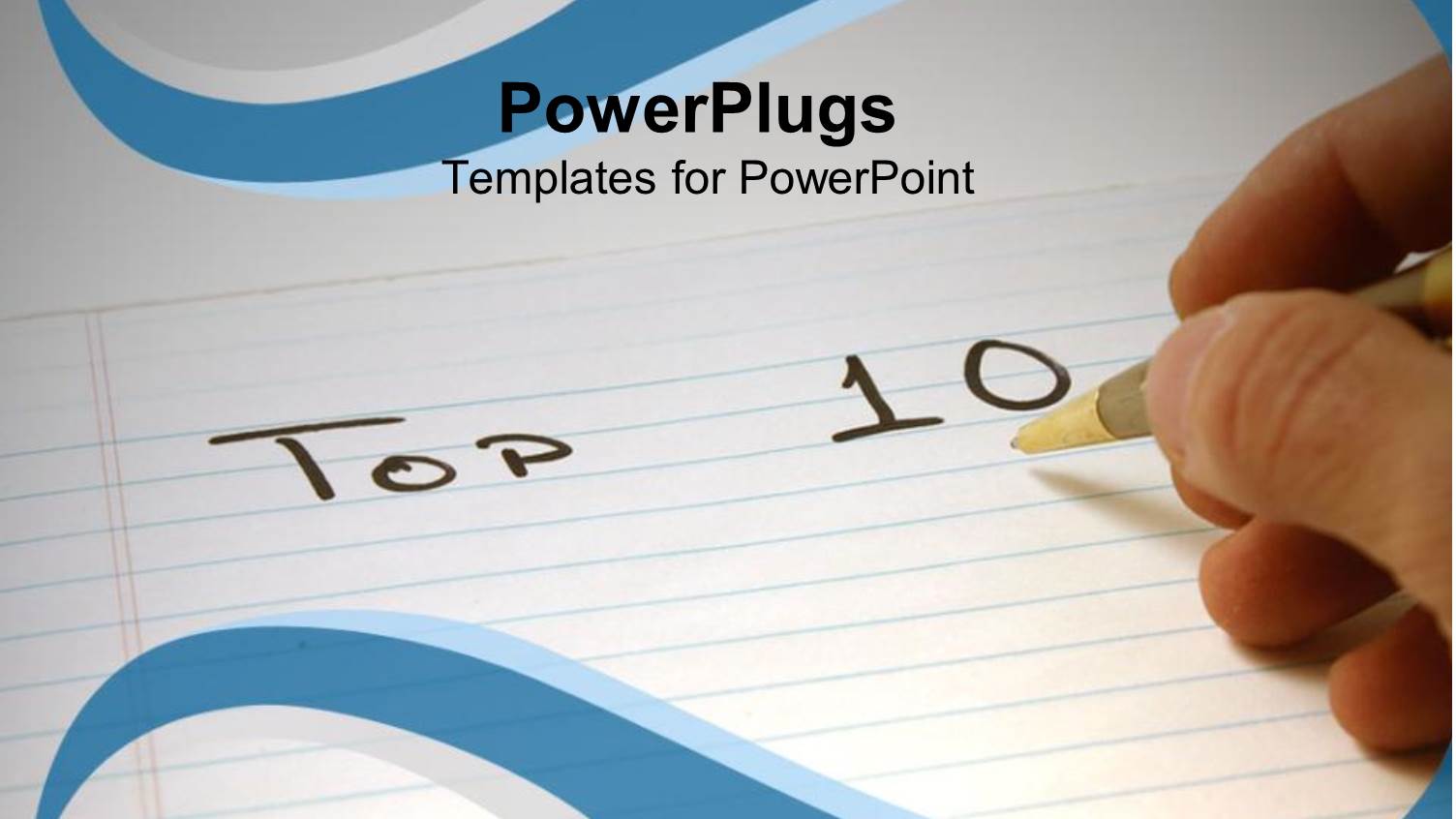 Hand Writing with Pen on Notepad