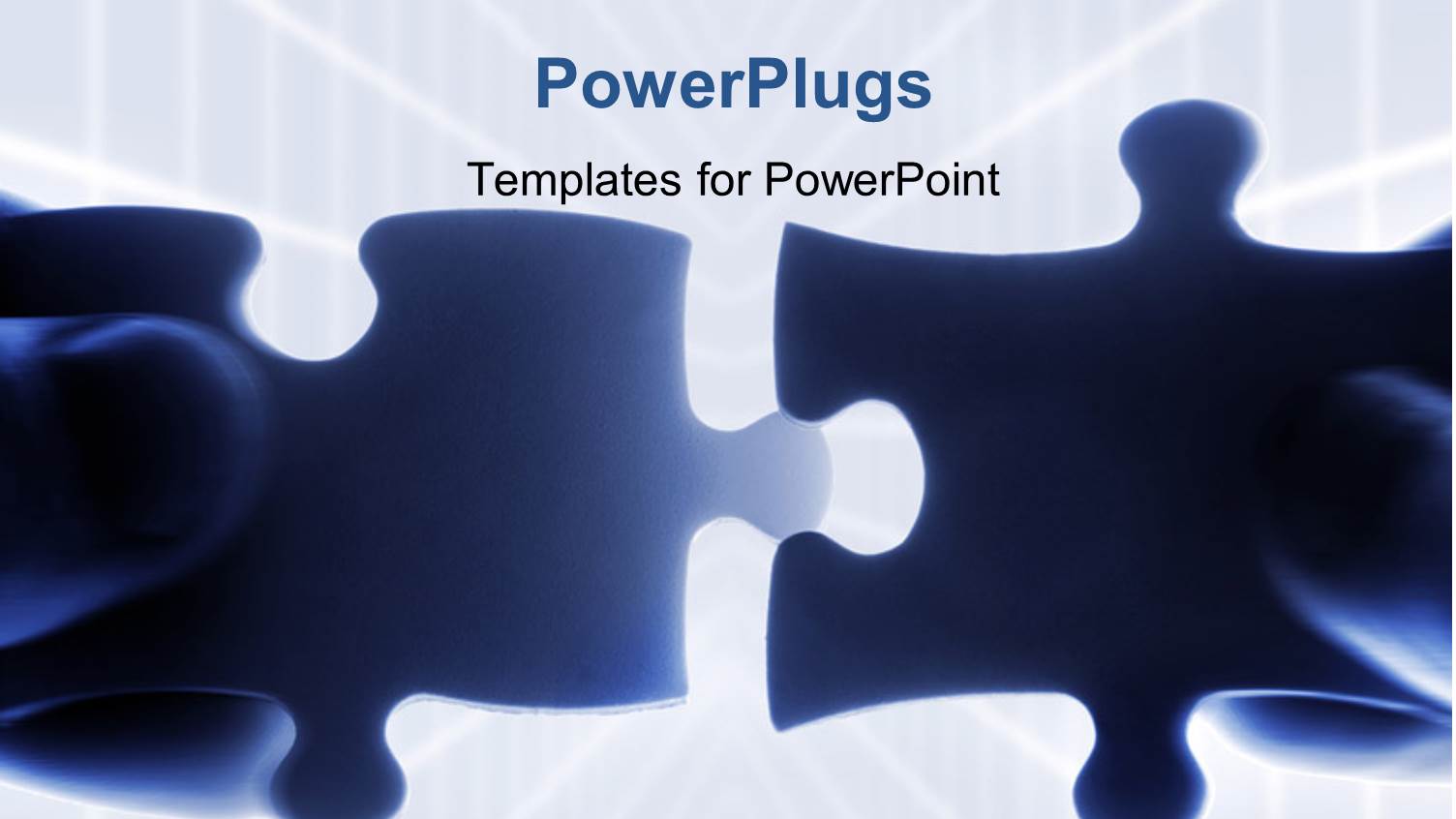 Hands Trying to Fit Two Puzzle Pieces Together with Perspective Zoom