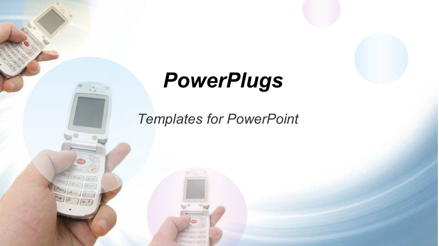 Hands Using Flip Cell Phones, Communications, Technology