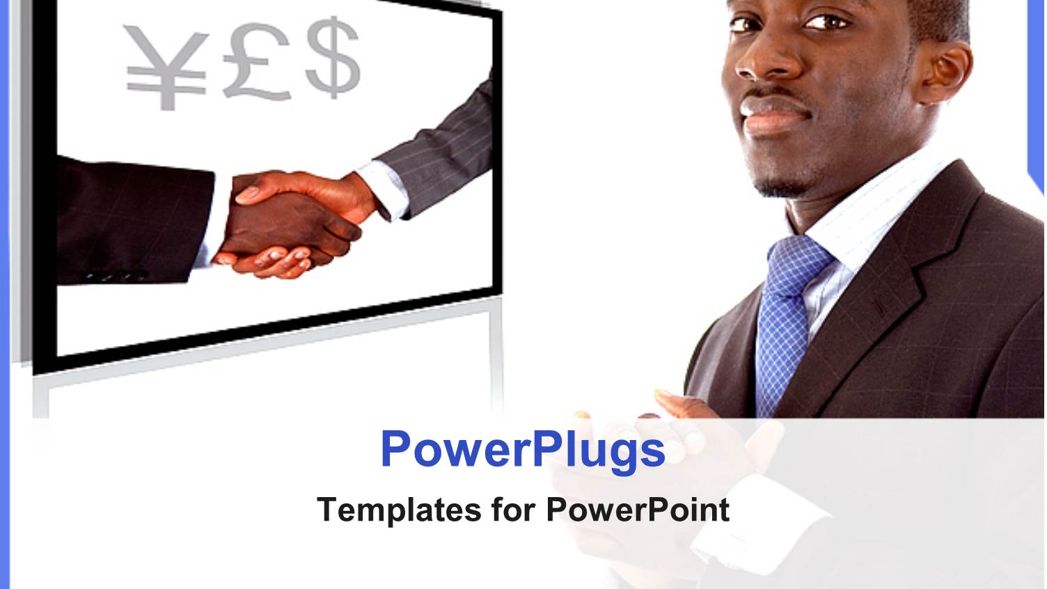 Handshake Over Monitor Screen with YES Written with Currency Symbols