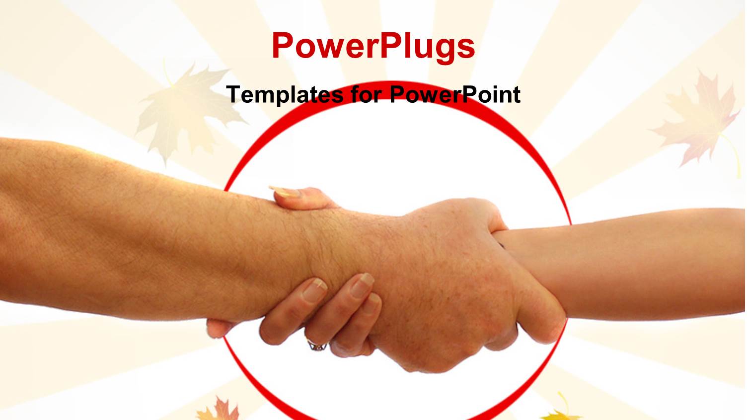 a Handshake with Pinkish Background and Place for Text