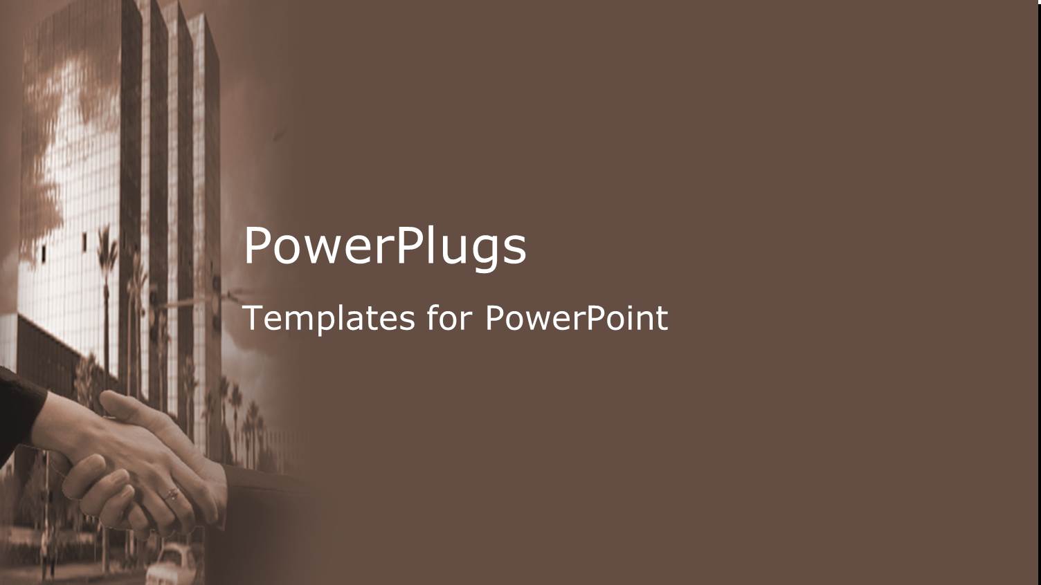 Handshake Seals Business Deal in Front of Highrise