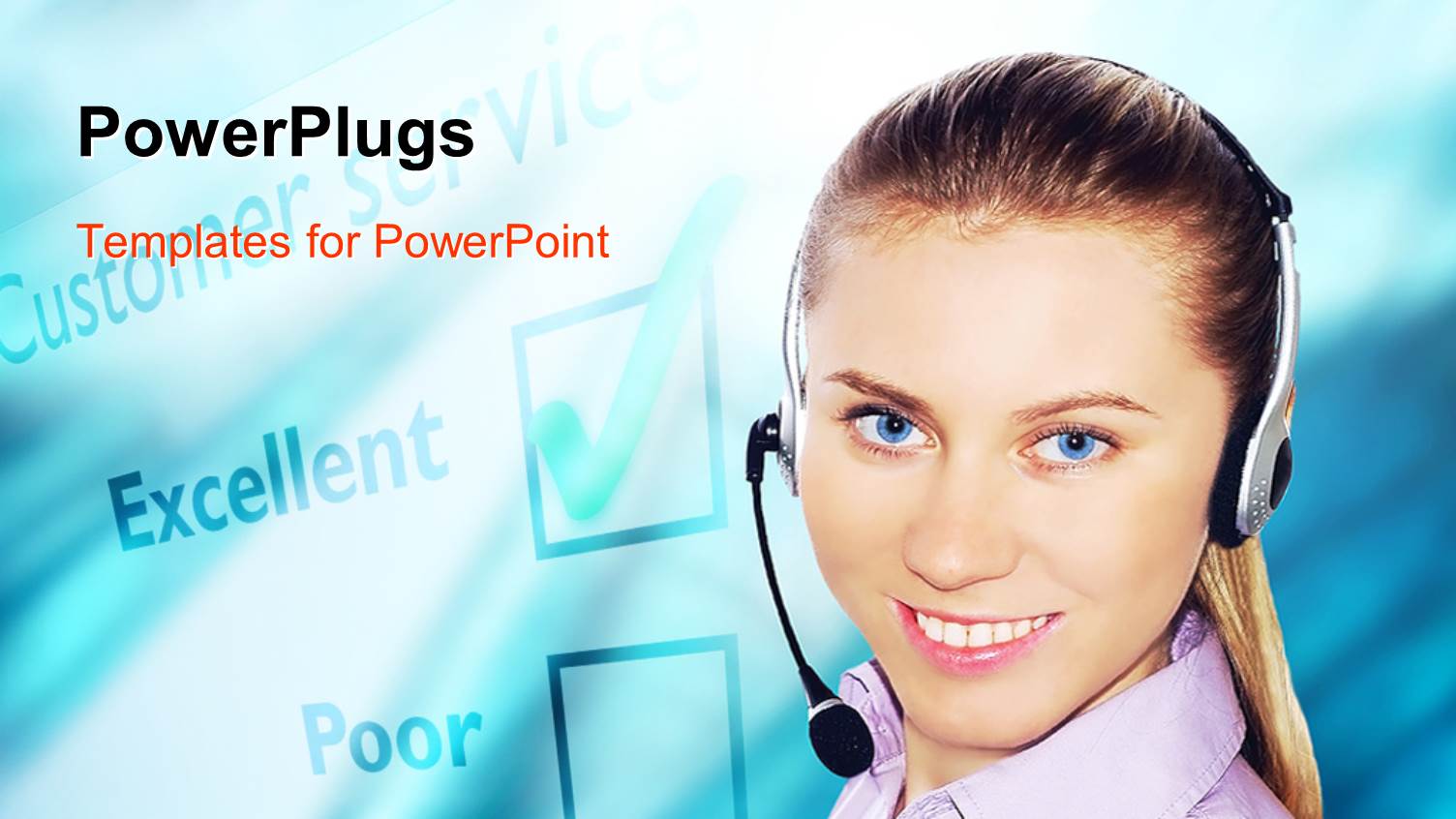 a Beautiful Girl with a Bluish Background