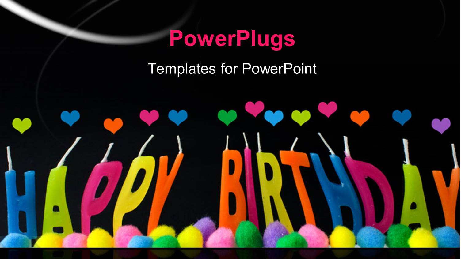 a Happy Birthday with a Blackish Background