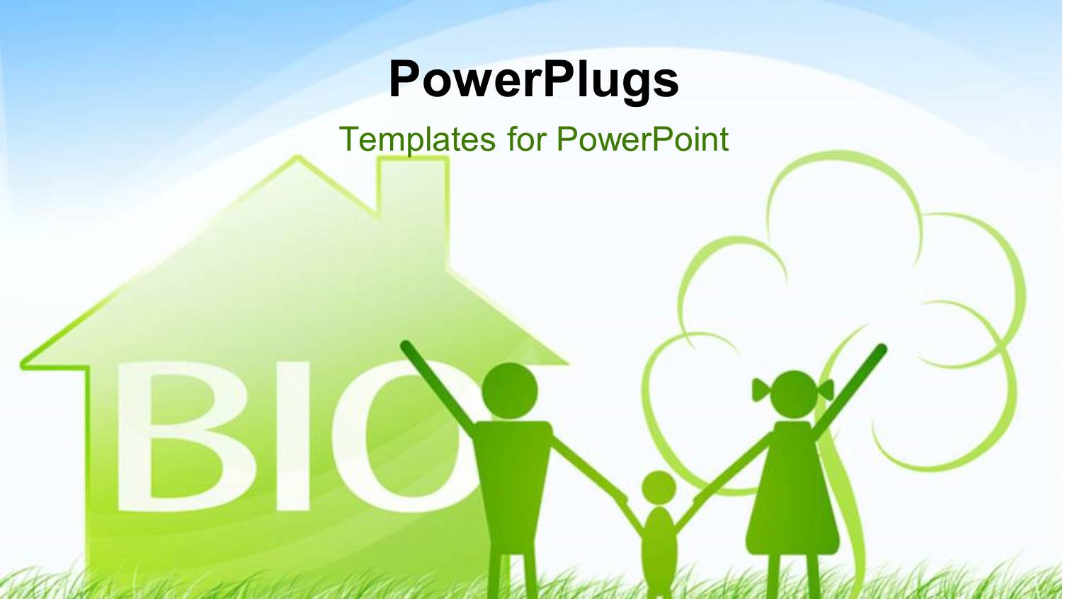 a Happy Family with a House in the Background