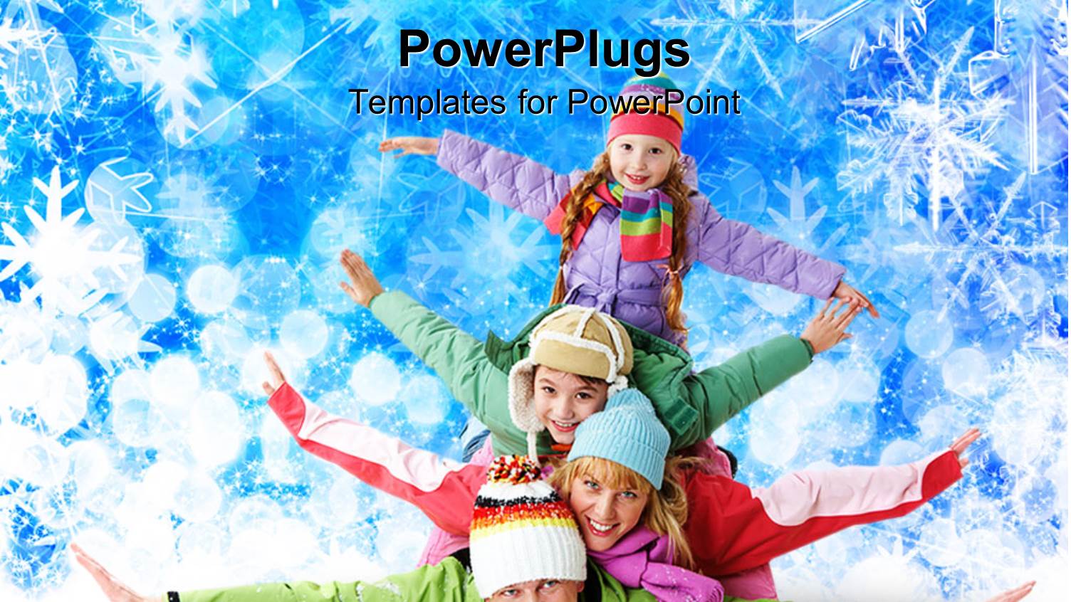 Happy Family Members Lying with their Arms Stretched