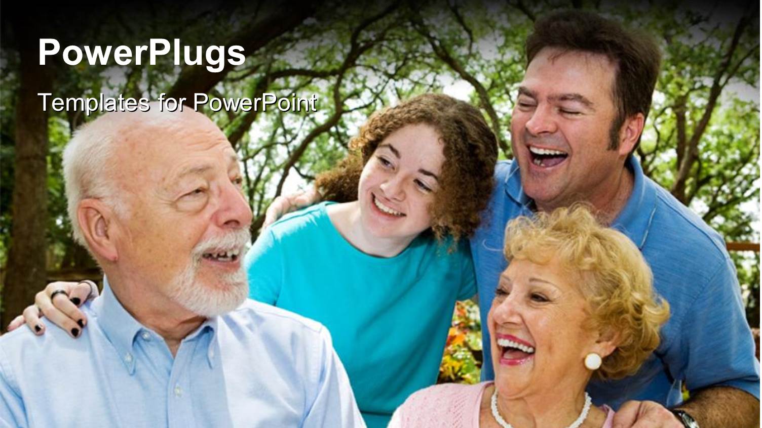 Happy Family with Three Generations Having Vacation in Park