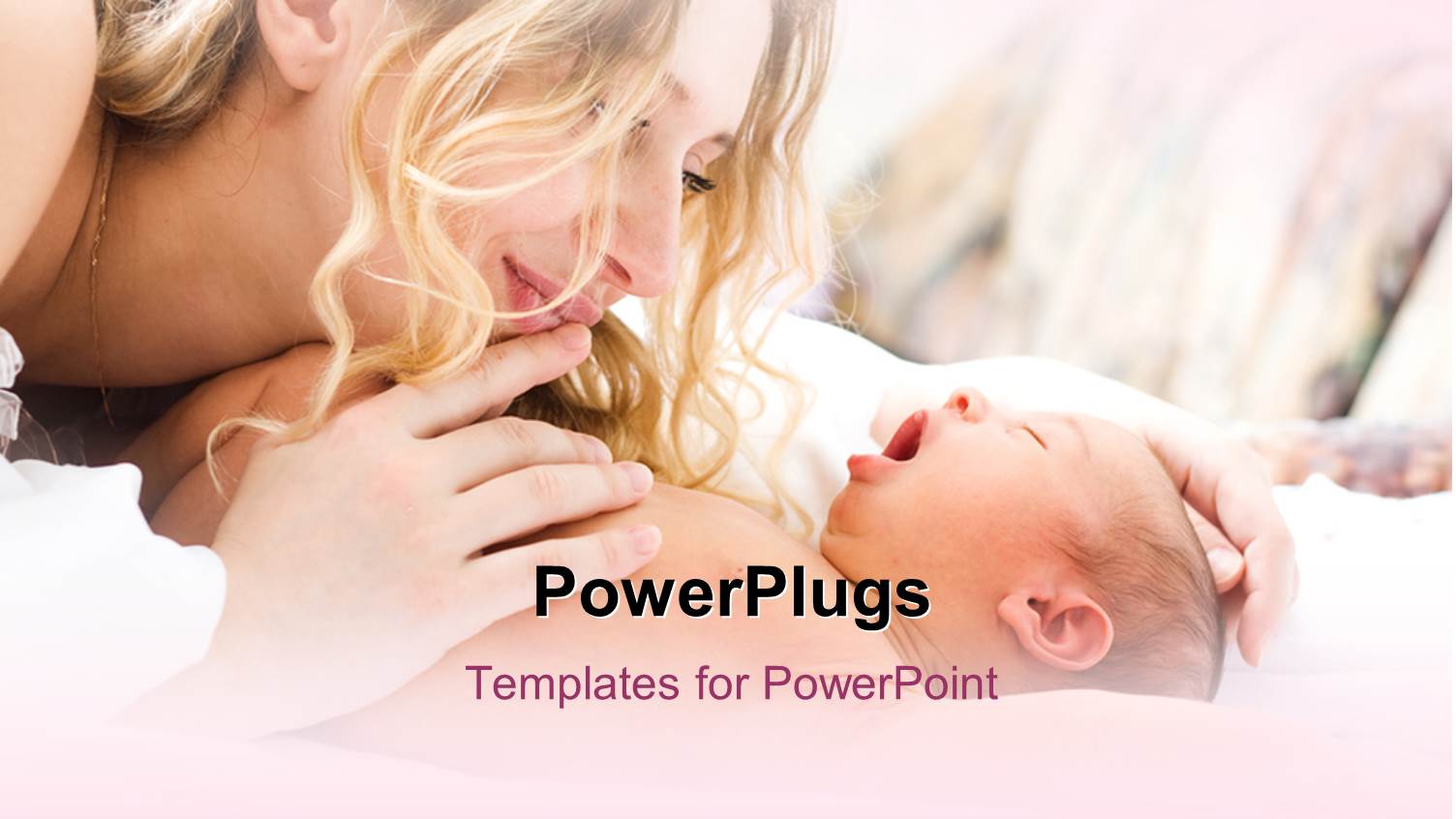 a Happy Mother Cuddling her Cute Newly Born Baby