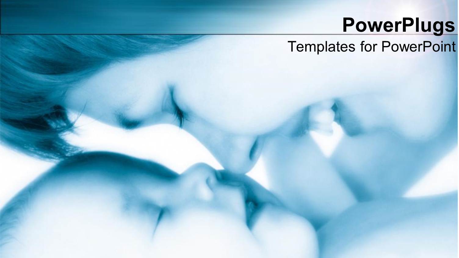 Happy Mother Smiles as she Kisses her Baby