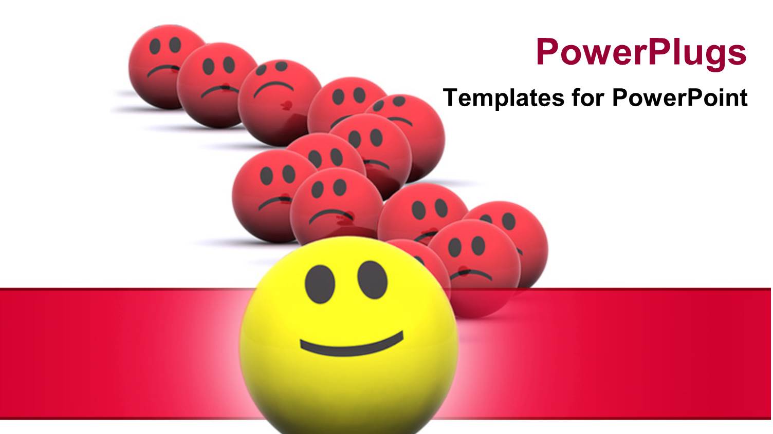 a Happy Smiley with a Lot of Sad Ones in the Background