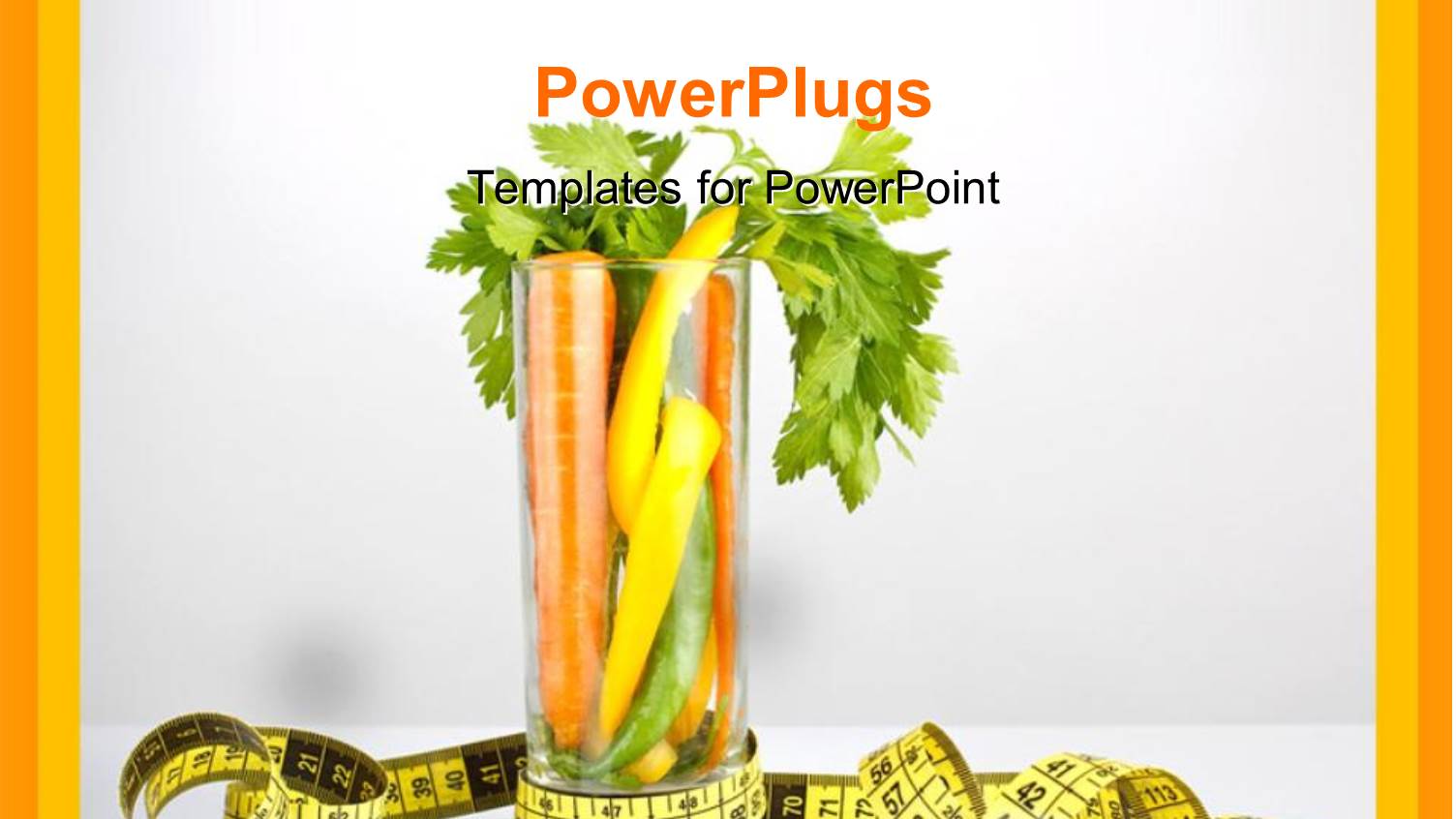 Healthy Diet with Carrot and Vegetables in Glass and Measuring Tape