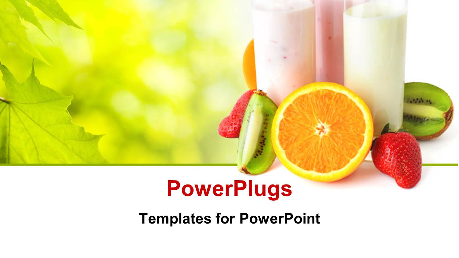 Healthy Eating Concept with Three Glasses with Yogurts Surrounded by Fresh Fruits