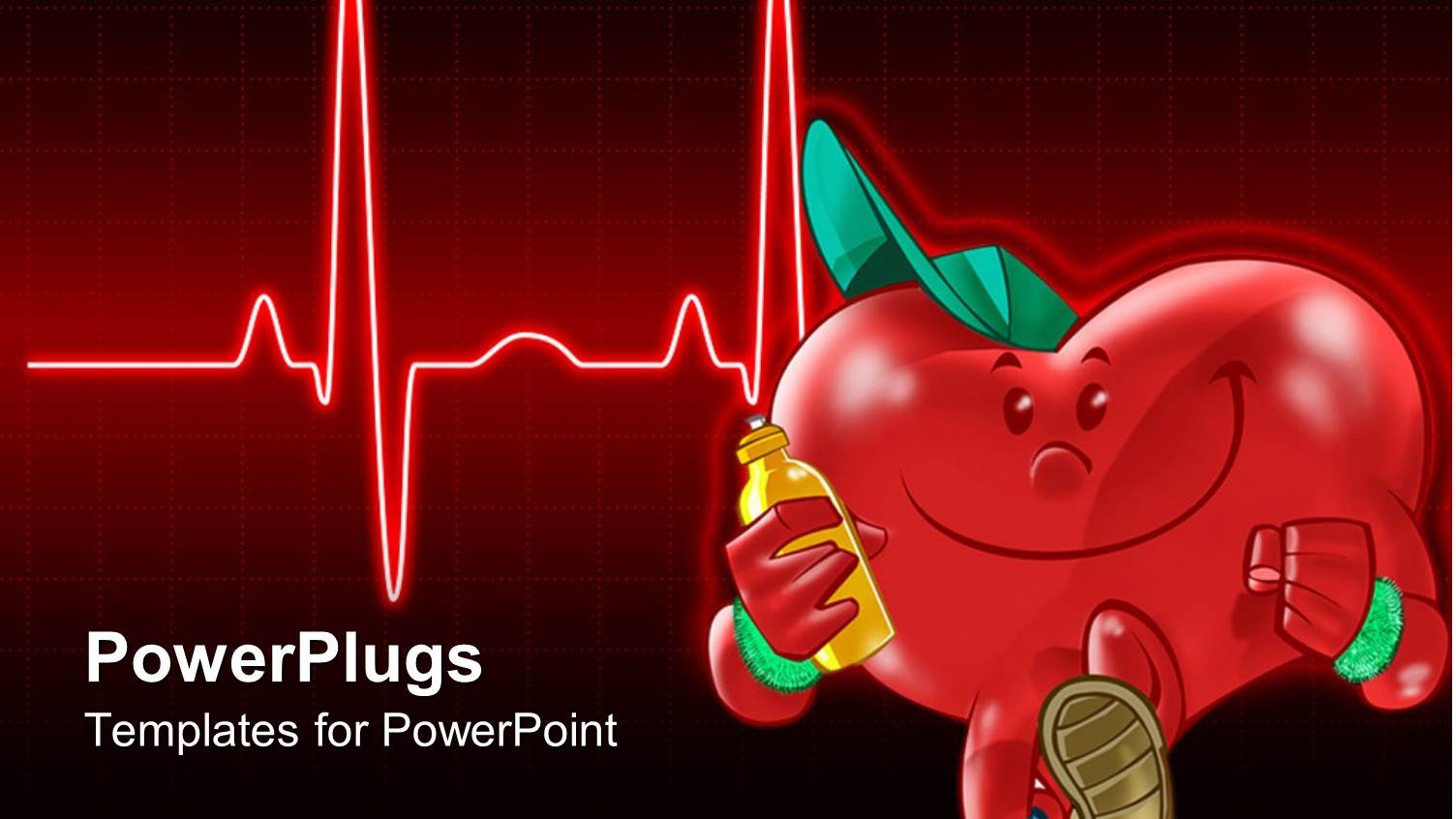 a Heart with a Bottle and a Heartbeat Line