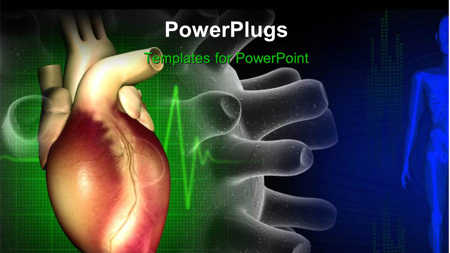 a Heart with a Greenish and Bluish Background