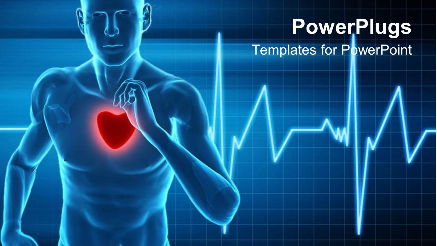 Heart Rate Monitor Live a Healthy Life  Running  Mans Beat Heart Waves