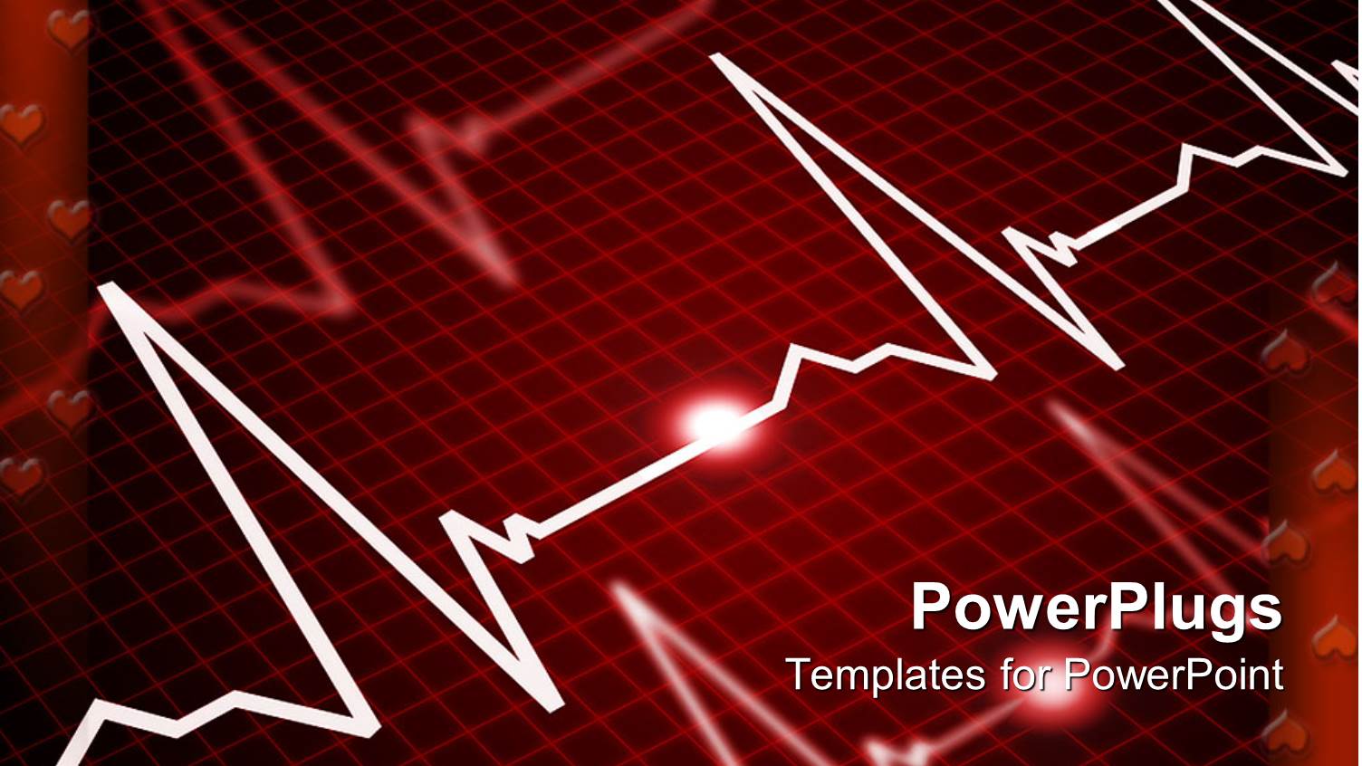 Heart Rate Monitor Showing Three Pulse Indications with Heart Shape as Frame