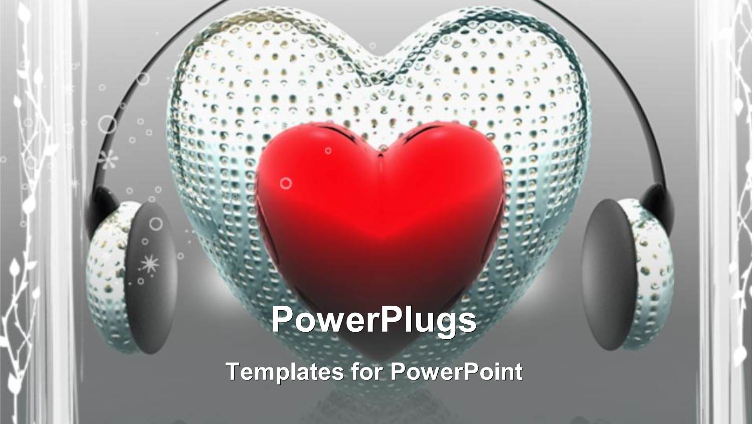 a Heart Shaped Pillow with Headphones