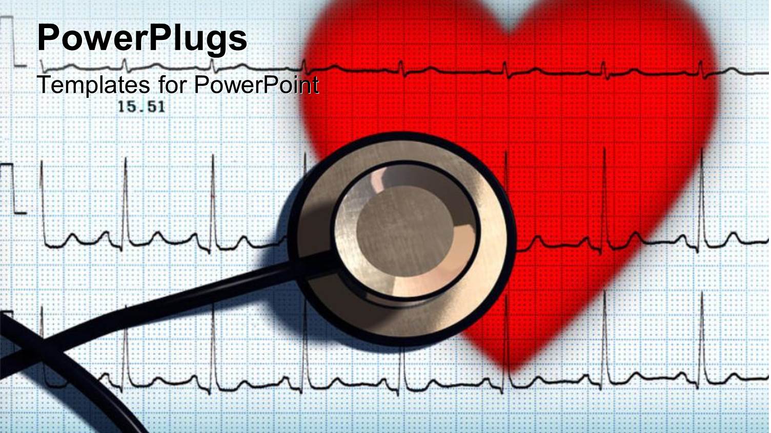 a Heart and a Stethoscope with a Bluish Background