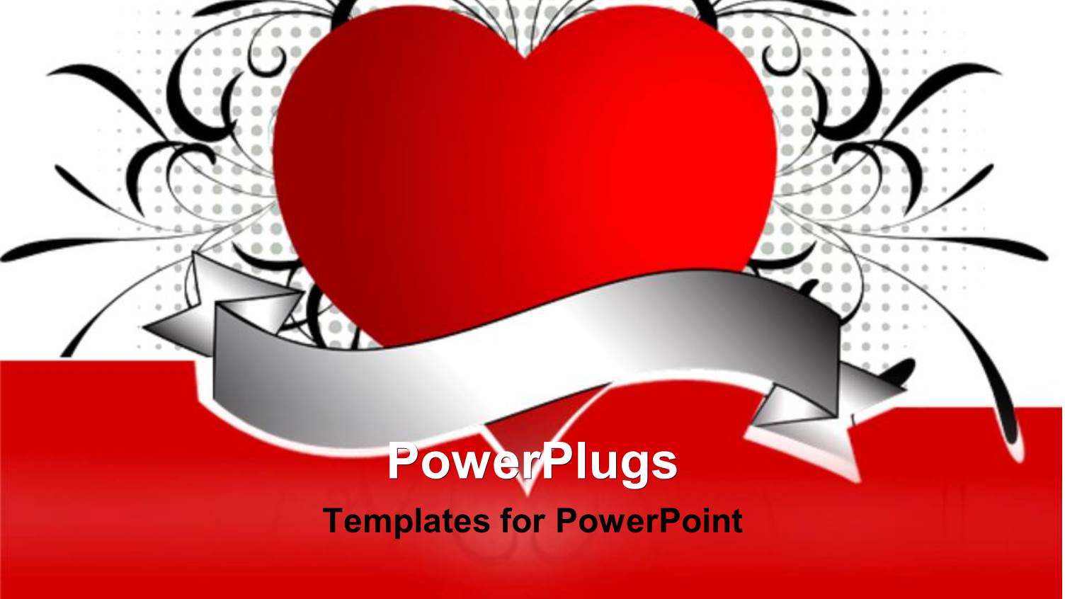 a Heart with Various Patterns in the Background