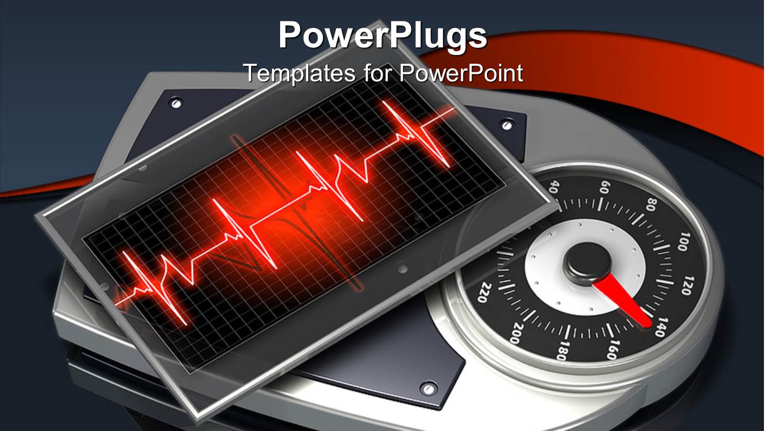 a Heartbeat Line with Blackish Background