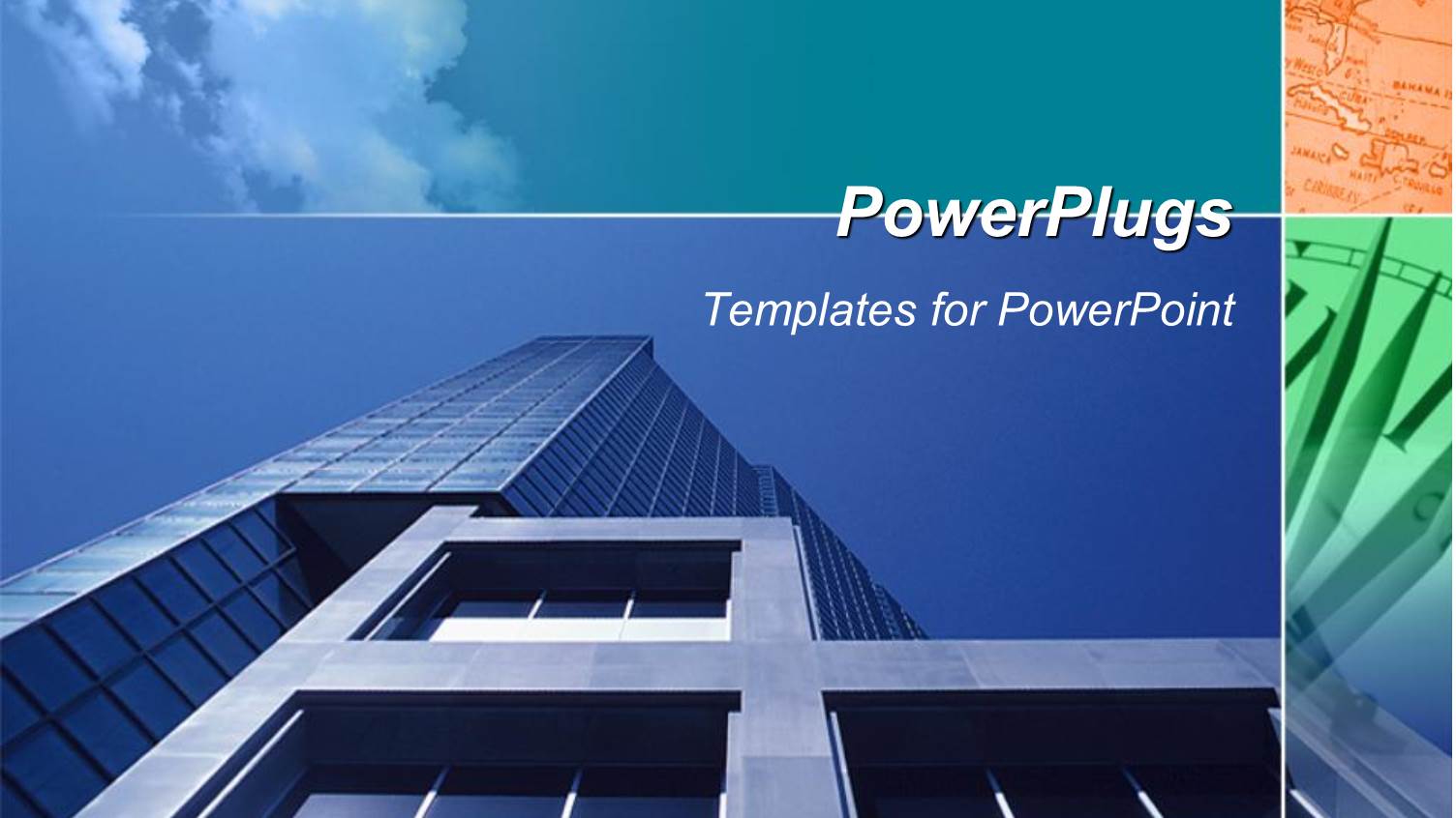 the Heights of the Buildings with the Sky, Map and the Clock