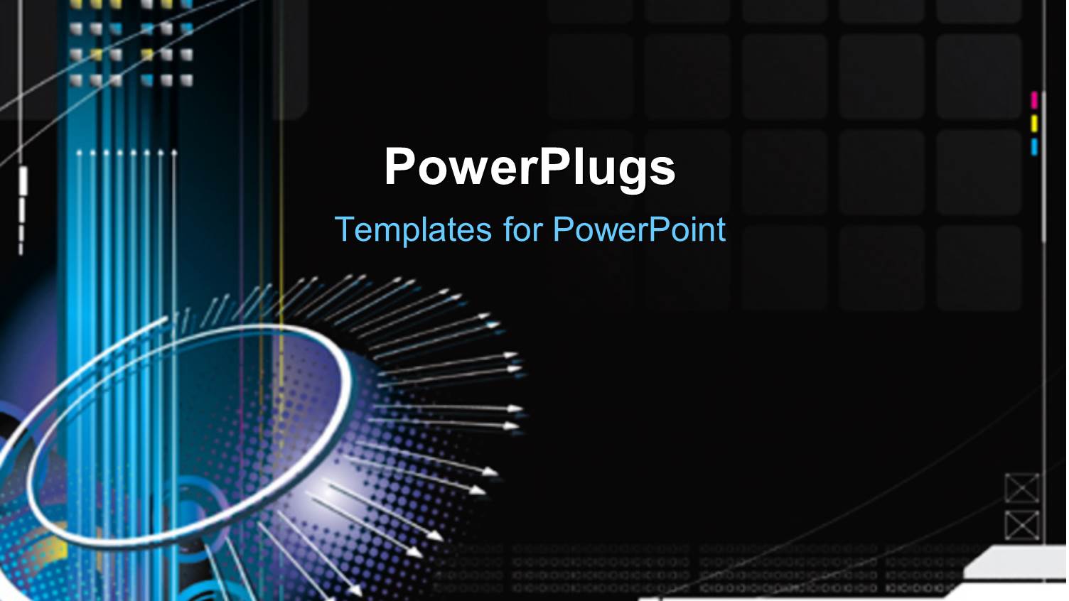 High-Tech Infinity Concept with Black Color Background