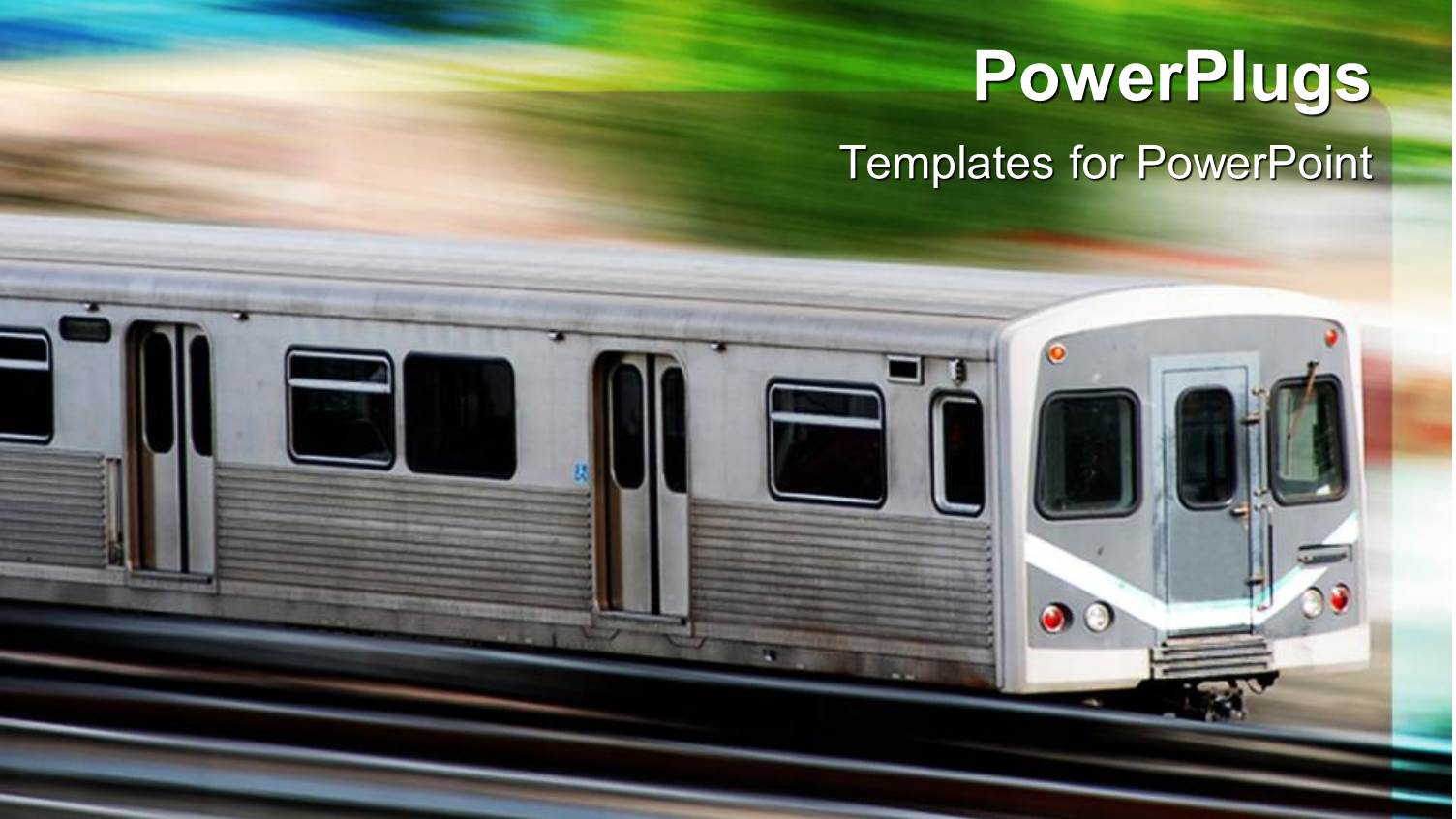 a High Speed Train with Greenery in the Background