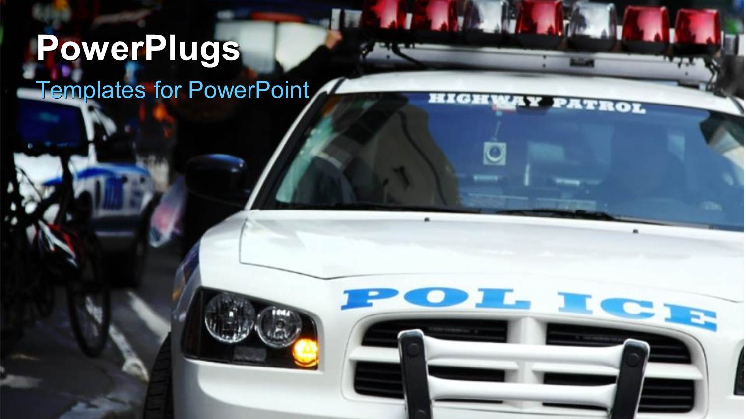 Highway Patrol Cruiser with New York City