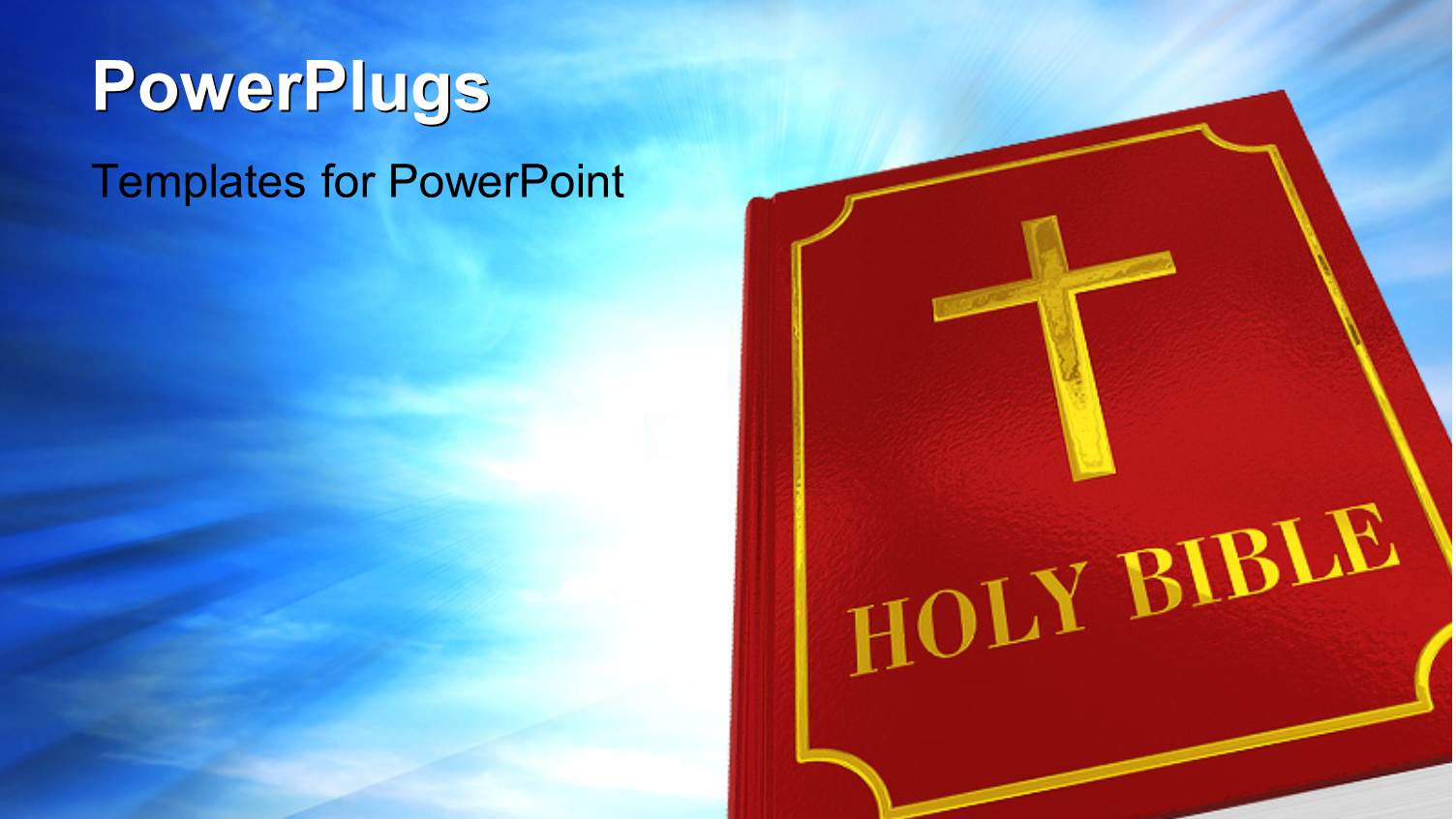 the Holy Bbook of Bible with Bluish Background