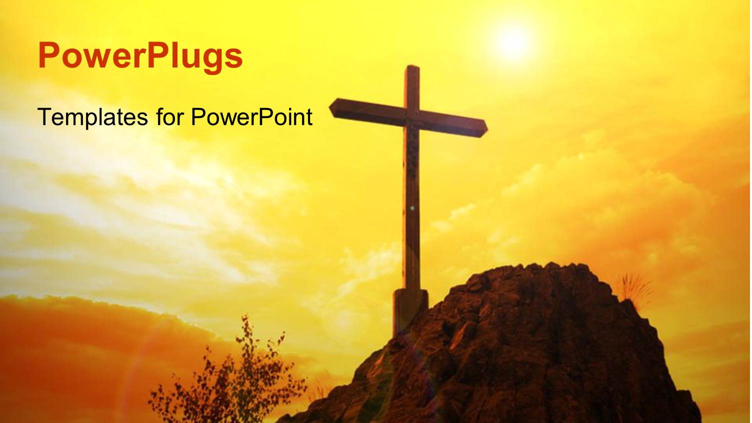 a Holy Cross on Top of a Hill